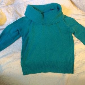 Cowl neck cashmere sweater, sz small